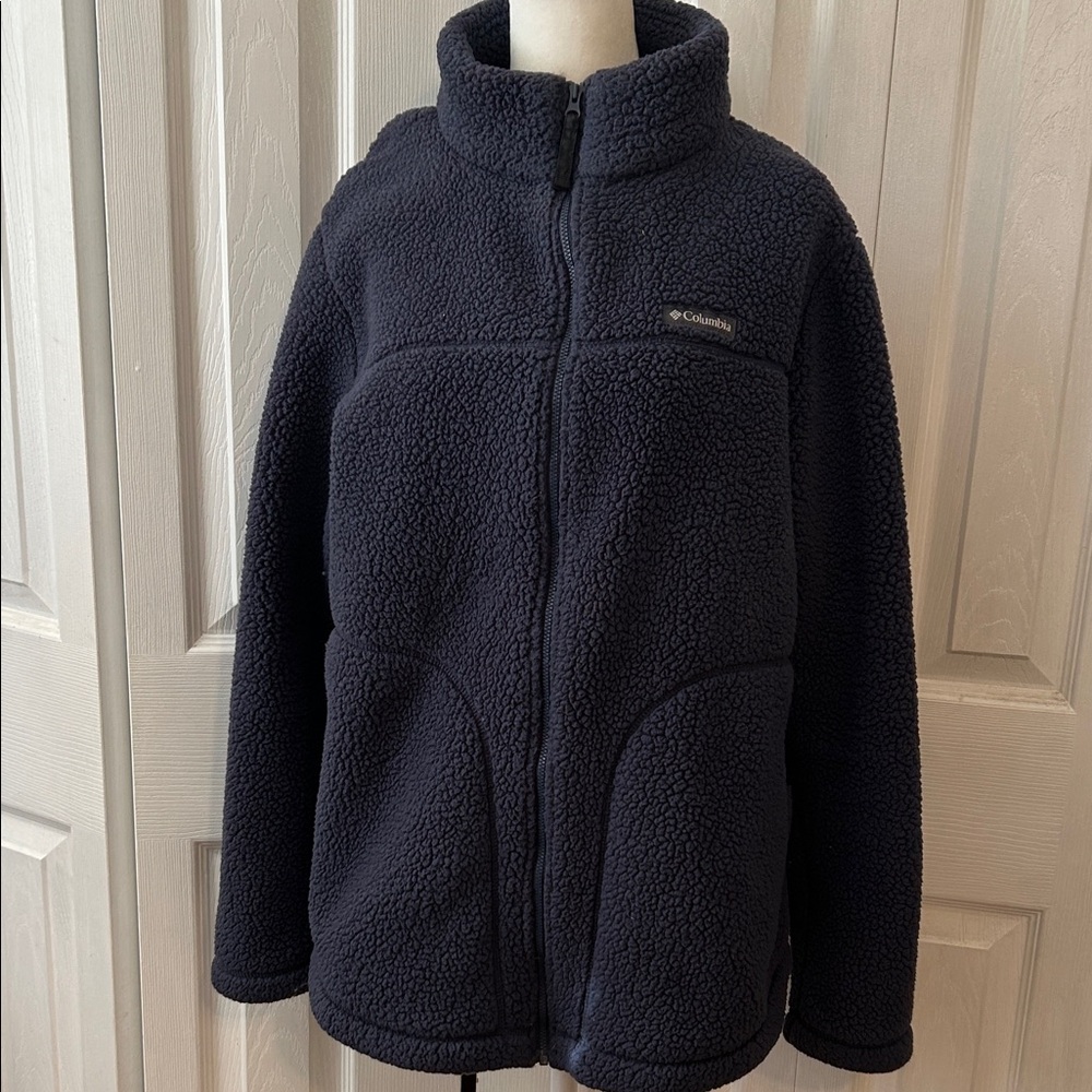 Columbia Dark Navy Sherpa Full Zip Jacket